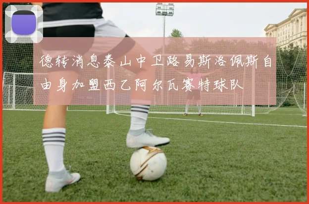 德转消息泰山中卫路易斯洛佩斯自由身加盟西乙阿尔瓦赛特球队